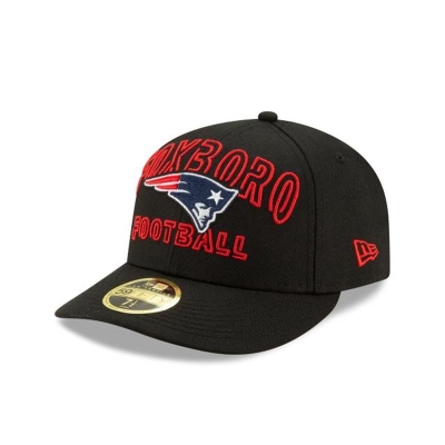 New England Patriots Gorra | New Era NFL Draft Alternate Low Profile 59fifty Fitted Cap Mexico - Negros